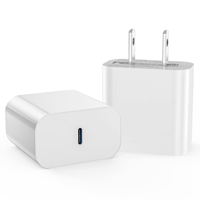 [Australia - AusPower] - Apple iPhone 14 13 Fast Charging Block 20W USB C Wall Charger Plug Blocks with PD 3.0 Type C Adapter for iPhone 14/14 Pro/14 Plus/14 Pro Max/13/12/11 Pro Max/Pro/Mini/Xs Max/XR/X, iPad Pro/(White) 