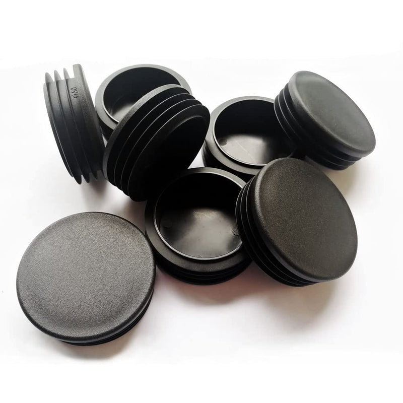 [Australia - AusPower] - 2 3/8 Inch (60mm) Round Plastic Plugs, Tubing End Cap, Insert End Caps for Round Metal Tube (8 Pack) 2 3/8 inch-8pcs 