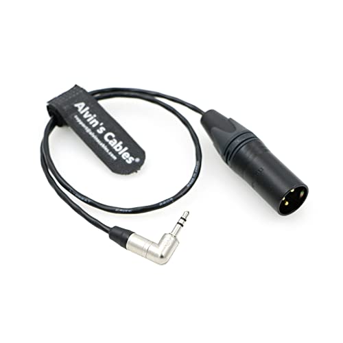 Alvin’s Cables Timecode Cable for Sony FS7| Sony FS5| Canon C100 Camera from Tentacle Sync 3.5mm TRS to XLR 3 Pin Male Time Code Cable 45cm/18inches