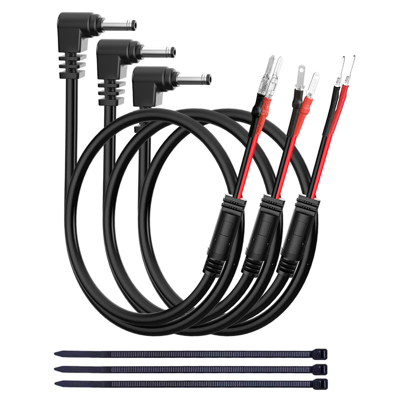 [Australia - AusPower] - Radar Detector Hardwire Power Cord, Rearview Mirror Plug Cable, with Inline Fuse Holder,Suitable for Uniden Escort Beltronics Valentine One Cobra Whistler Radar Detector,3-Piece Set,13.7'' (DC3.5) Medium-13.7in DC3.5 