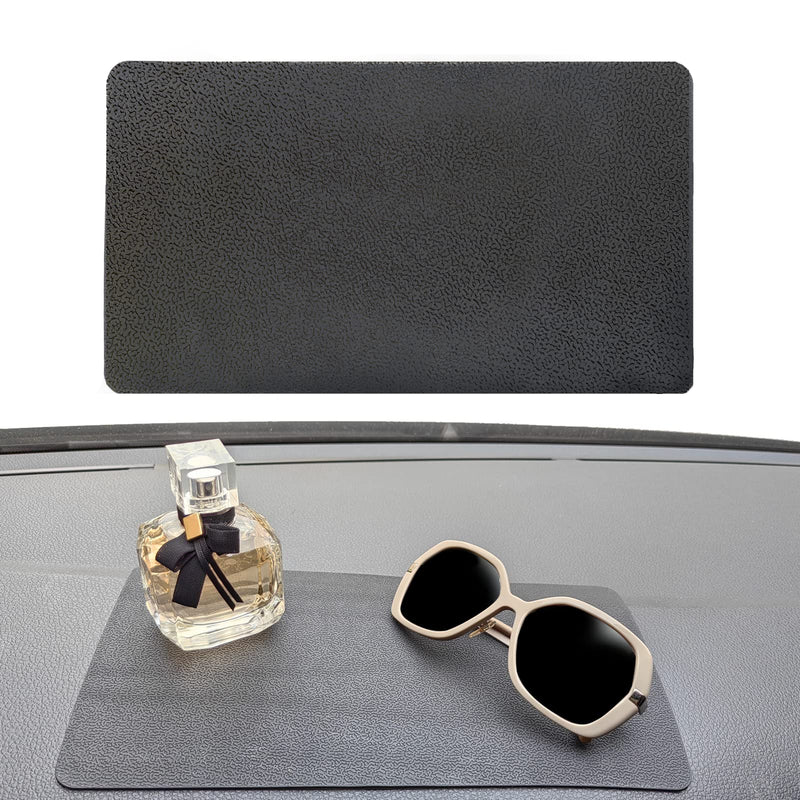 [Australia - AusPower] - Car Dashboard Anti-Slip Rubber Pad, Multifunctional 10.6 x 5.9 Universal Non-Slip Car Magic Dashboard Gel Latex Pad for Cell Phones, Sunglasses, Keys, Coins and More Use (Black/Car Texture) wenlu 