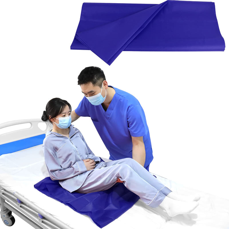 [Australia - AusPower] - Tubular Slide Sheet for Patient Transfer, Sliding Draw Sheets to Assist Moving Elderly,Slides for Cars, Hospital Bed, Home Care(Blue, 28"x28"(72x72cm) Blue 28*28in 