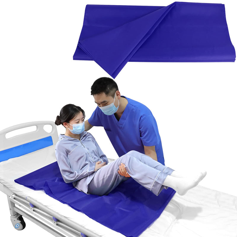 [Australia - AusPower] - YHK Tubular Slide Sheet Transfer, Car Transfer Aid Easy Slide Sheet Positioning for Automotive Bed Flip Repositioning Home Care Assisted Mobility for Elderly Device (Blue, 28"x47") Blue 28*47in 