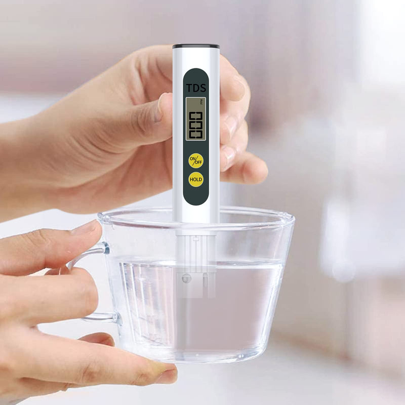 [Australia - AusPower] - Tds Meter Digital Water Tester - Affordable & Reliable Water Testing Kits for Drinking Water - 0-9990ppm - 1s Get Accurate Reasult for Home, Well, Tap Water Quality Test and More! 