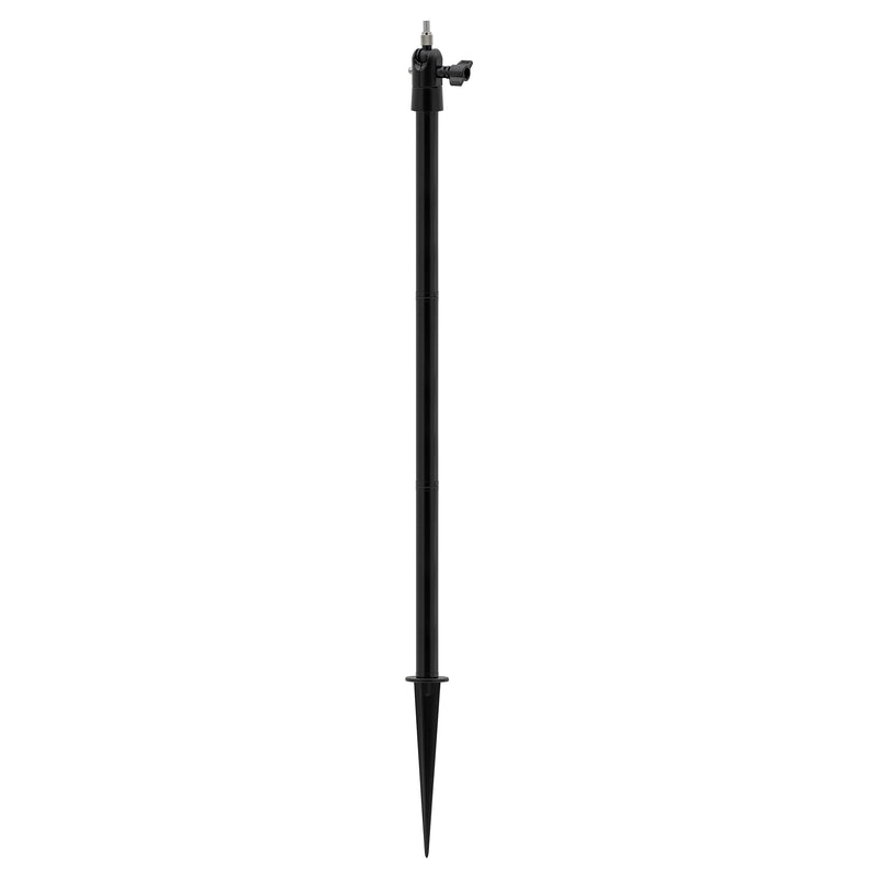 [Australia - AusPower] - Holicfun Security Camera Ground Stake, Heavy Duty Stand Mount with Adjustable Angle and Height for Ring, Blink, Arlo, Eufy, Wyze, Google Nest, Simplisafe Cameras and Solar Panels (Black) 