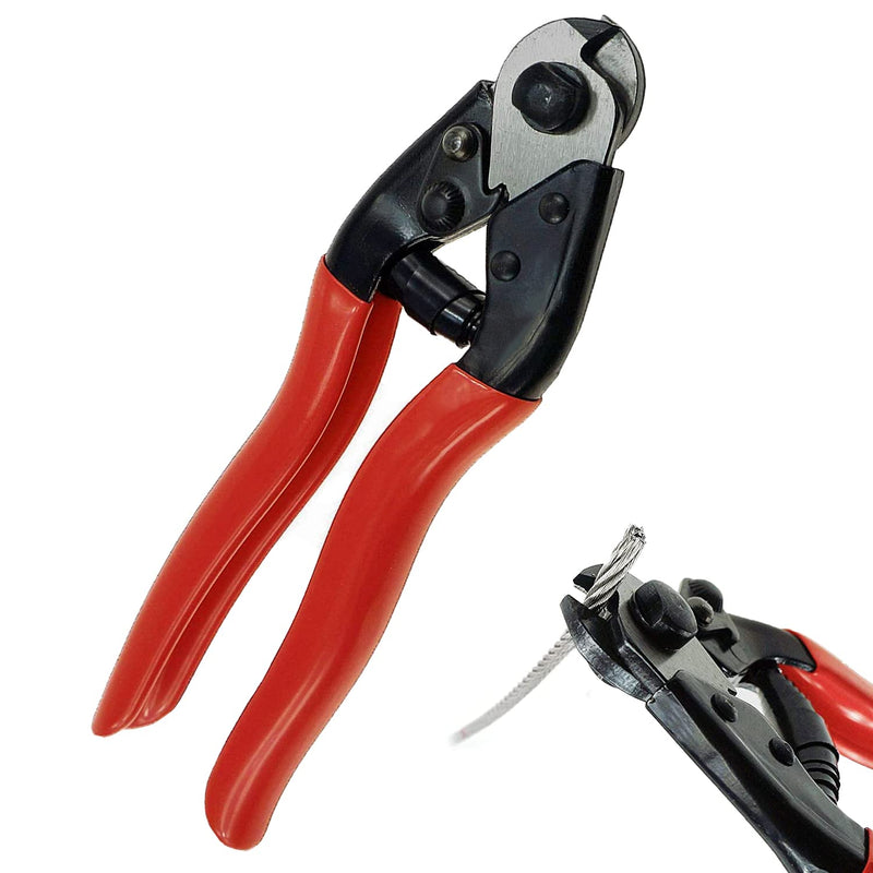 [Australia - AusPower] - Cable Cutter Wire Cutter Heavy Duty up to 5/32" Stainless Steel Aircraft Wire rope for Decking Railing Fencing Bike Bicycle Brake Cutter DIY projects 