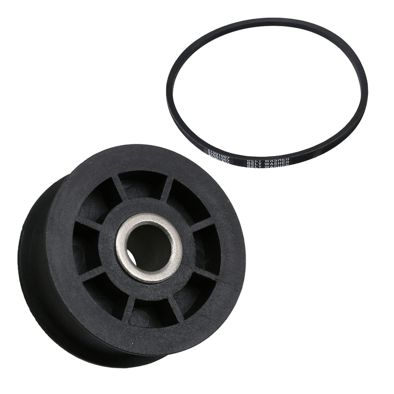 [Australia - AusPower] - 40045001 Washing Machine Idler Pulley Wheel & 27001007 Washer Drive Belt Replacement for Amana, Replace 37820 38225 
