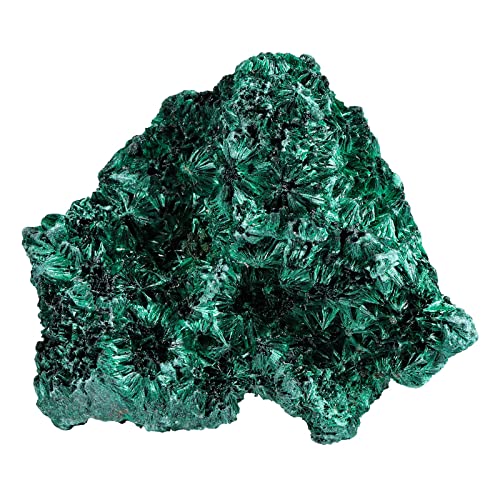 Nupuyai Natural Raw Malachite Crystal Stone for Reiki Healing Stress Anxiety, Real Green Malachite Specimen Cluster Decor for Home Office Tabletop, 51-100g