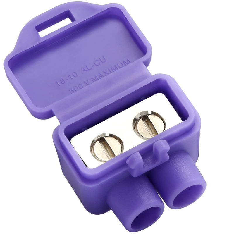 Aluminum to Copper Wire Connectors, Copper to Aluminum Wire Connectors with 2 Port, 10 Pack