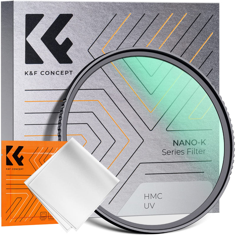 [Australia - AusPower] - K&F Concept 77mm MCUV Lens Protection Filter 18 Multi-Coated Camera Lens UV Filter Ultra Slim with Cleaning Cloth (K-Series) 