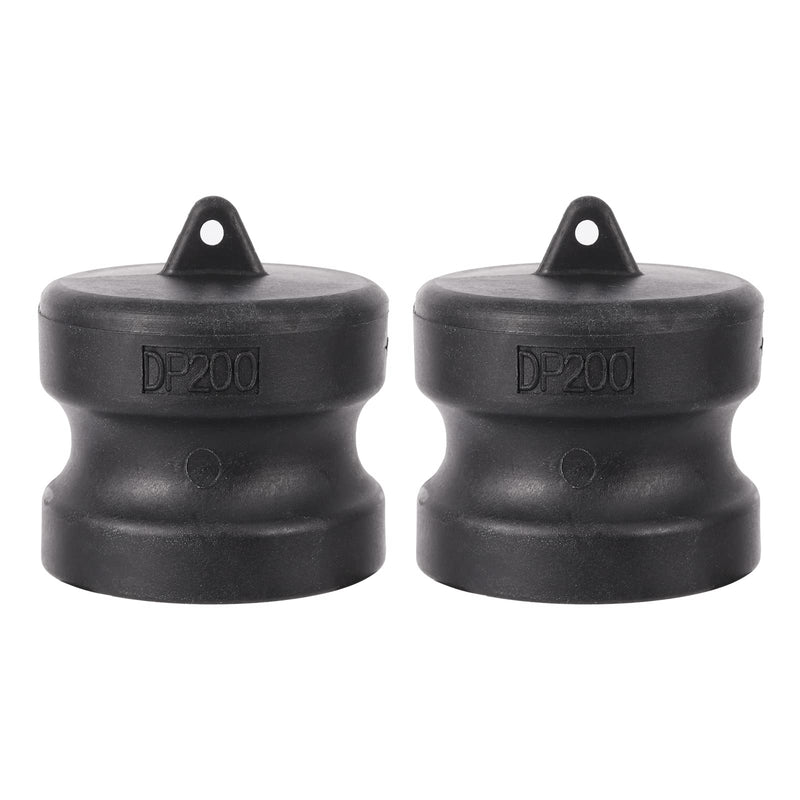 [Australia - AusPower] - Polypropylene Cam and Groove Hose Fitting,Standard Type DP Camlock Fittings Dust Plug 2 Inch (2Pcs/Pack) 