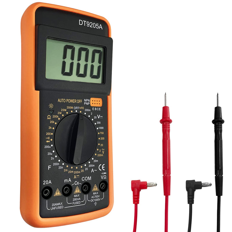 [Australia - AusPower] - Sutekus Digital Multimeter AC DC Voltmeter Ohm Volt Amp Tester Resistance Capacitance Diode HFE Tester 