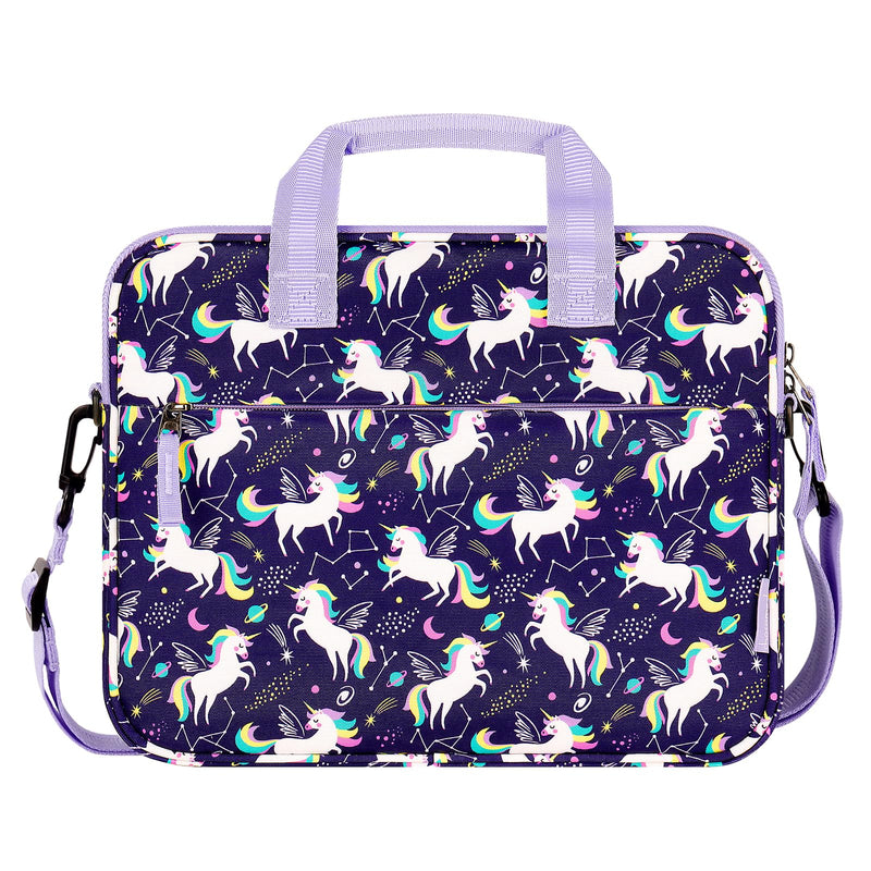 [Australia - AusPower] - Choco Mocha Tablet Bag for Kids（10inch & 12.5inch） 12.5inch（12.5 x 9.8 x 1.3） Unicorn-Purple 12.5inch 