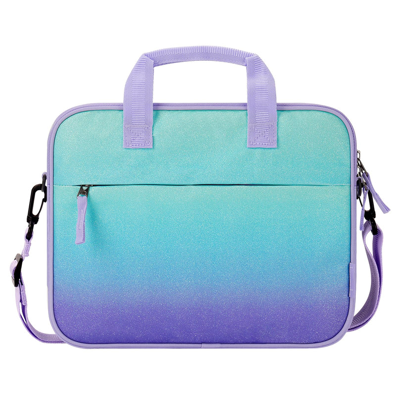 [Australia - AusPower] - Choco Mocha Tablet Bag for Kids（10inch & 12.5inch） 12.5inch（12.5 x 9.8 x 1.3） Glitter-Purple 12.5inch 