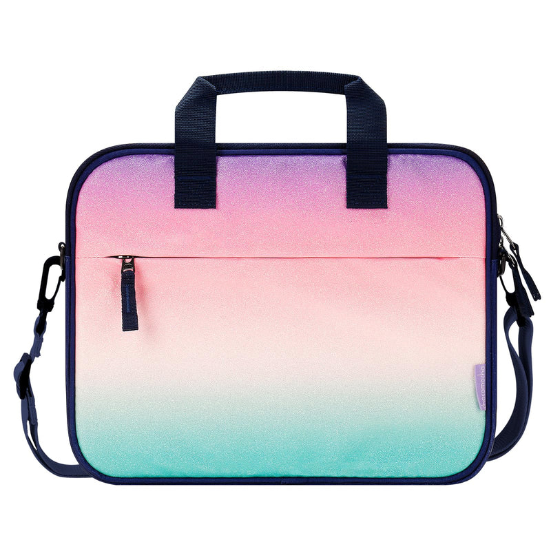 [Australia - AusPower] - Choco Mocha Tablet Bag for Kids（10inch & 12.5inch） 12.5inch（12.5 x 9.8 x 1.3） Glitter-Rainbow 12.5inch 