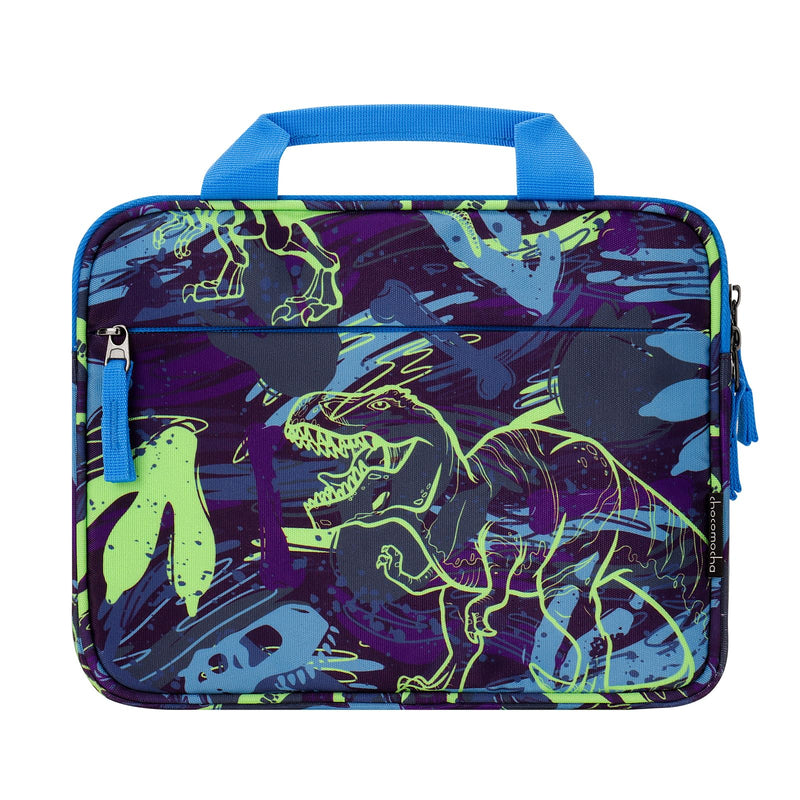 [Australia - AusPower] - Choco Mocha Tablet Bag for Kids（10inch & 12.5inch） 10inch（10.5 x 8.5 x 1.3） Dinosaur-Blue 10inch 
