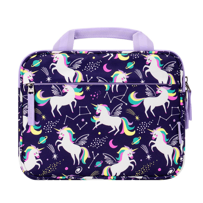 [Australia - AusPower] - Choco Mocha Tablet Bag for Kids（10inch & 12.5inch） 10inch（10.5 x 8.5 x 1.3） Unicorn-Purple 10inch 