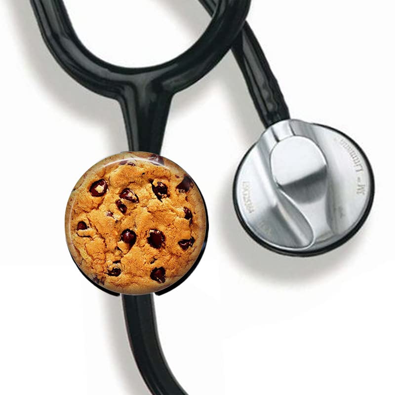 [Australia - AusPower] - CHNLML Stethoscope Name Tag Nurse Doctor Stethoscope ID Tag Customized Steth ID Tag (Chip Cookie) Chip Cookie 