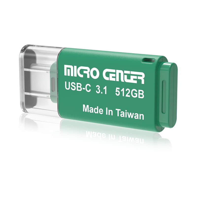 [Australia - AusPower] - Micro Center SuperSpeed 512GB Type-C USB 3.0/USB 3.1 Gen 1 Mini Flash Drive Memory Stick Thumb Drive(512GB, Single Pack) 