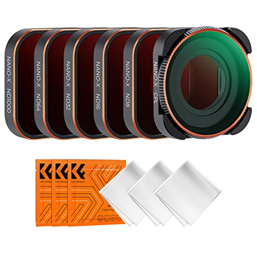 K&F CONCEPT 6 Pack ND CPL Filter Set for GoPro Hero 13/12/11/10/9 Black ND Filter Set with CPL