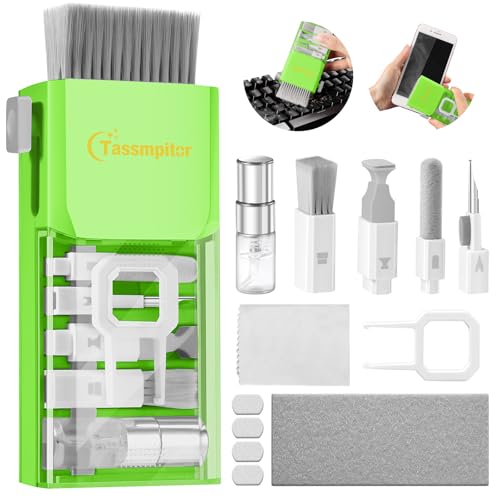 All-in-1 Keyboard Cleaner Laptop Cleaning Kit,Computer Screen-Safe Tools LightGreen
