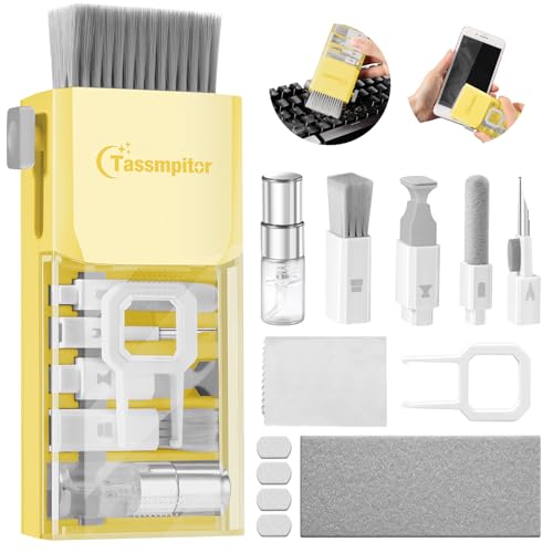 All-in-1 Keyboard Cleaner Laptop Cleaning Kit,Computer Screen-Safe Tools BrightYellow