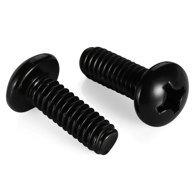 [Australia - AusPower] - 8-32 x 3/4" Pan Head Machine Screws, Stainless Steel 18-8 Black Finish, Fully Threaded, 100 PCS 8-32 x 3/4" 