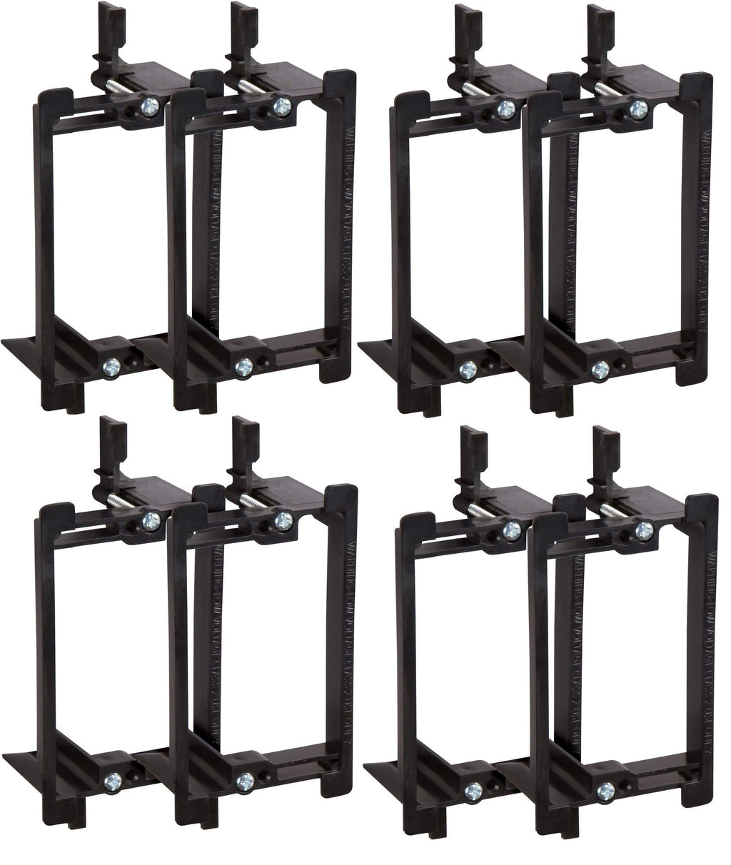 [Australia - AusPower] - Buyer's Point Single Gang Low Voltage Mounting Bracket Device [UL Listed] (1 Gang, 8 Pack) for Telephone Wires, Network Cables, HDMI, Coaxial, Speaker Cables (8) 