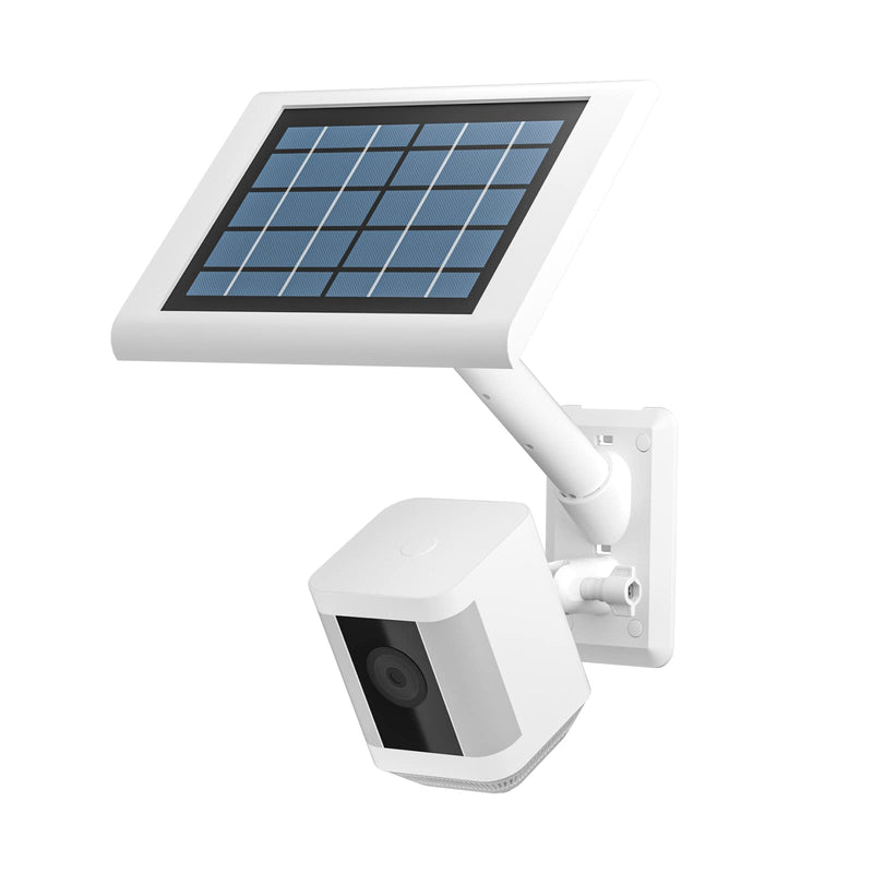 [Australia - AusPower] - HOLACA 2-in-1 Wall Mount Bracket for Ring Solar Panel, Spotlight Cam Pro/Plus and Stick Up Cam Battery/Wired Outdoor Mount Accessories for Ring Super Solar Panel (White) Pro/Plus White 