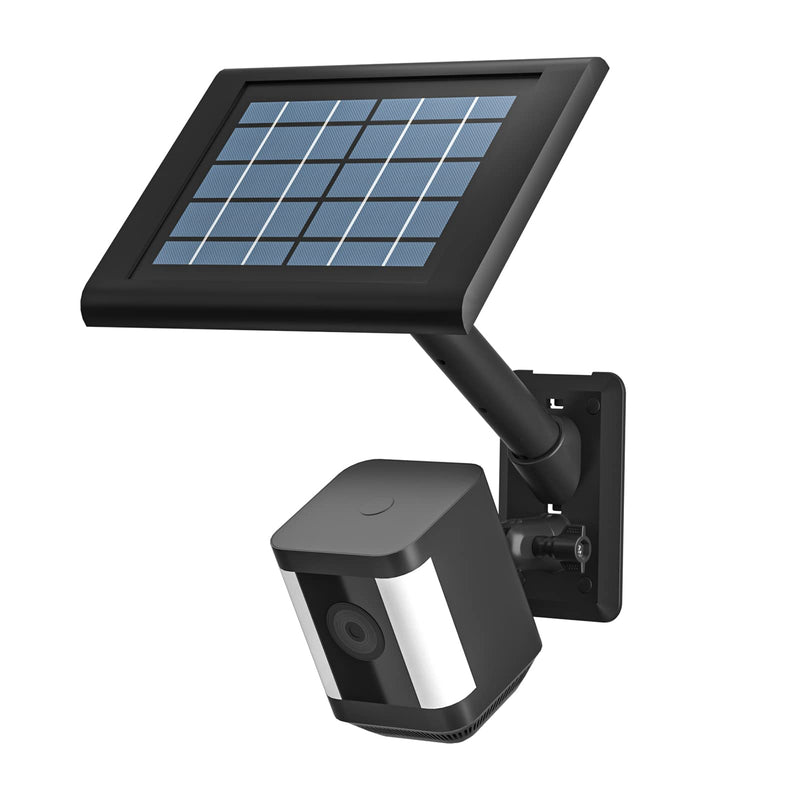 [Australia - AusPower] - HOLACA 2-in-1 Wall Mount Bracket for Ring Solar Panel, Spotlight Cam Pro/Plus and Stick Up Cam Battery/Wired Outdoor Mount Accessories for Ring Super Solar Panel (Black) Pro/Plus Black 