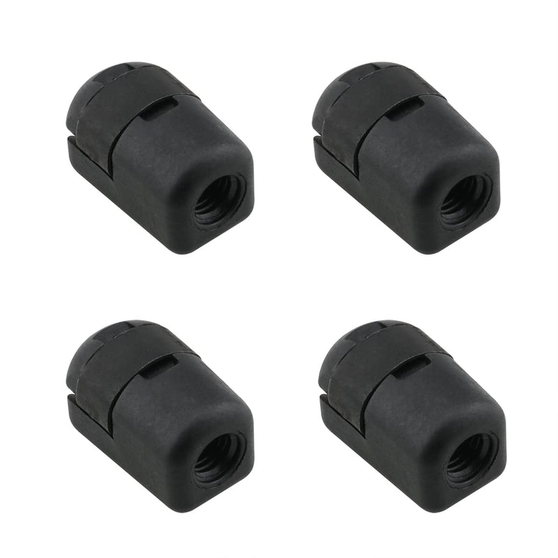 [Australia - AusPower] - 4PCS Black M8 Female Thread Gas Spring Connector Nylon Connector Gas Spring End Fitting Gas Spring Connector Generator Accessories 