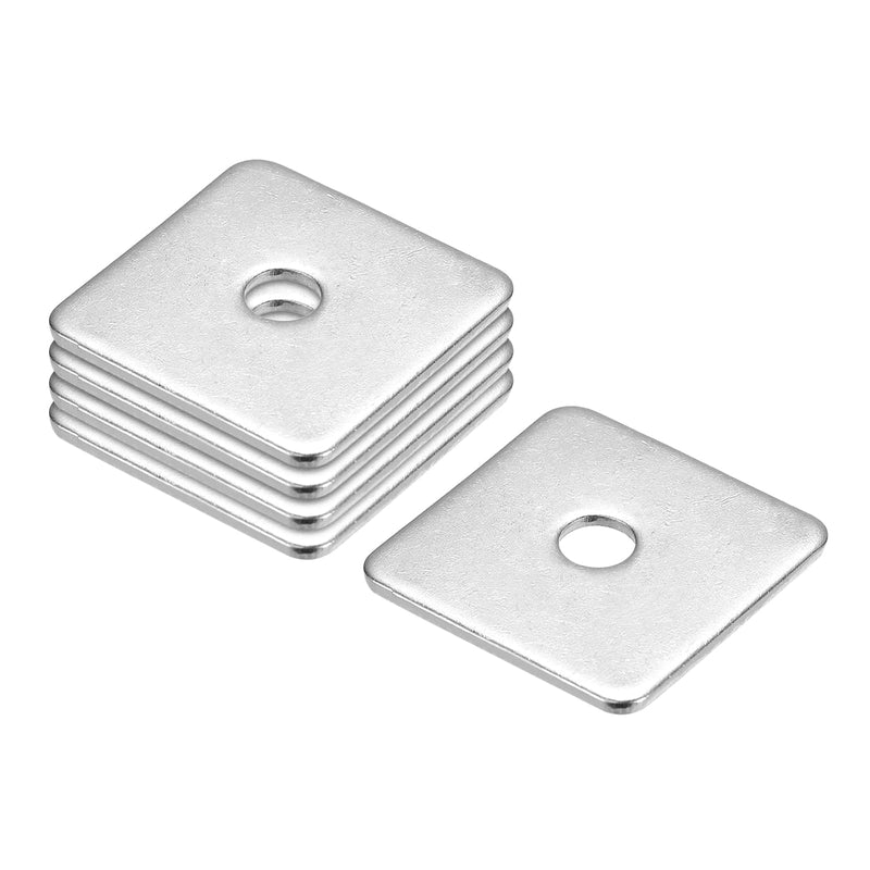 [Australia - AusPower] - uxcell Square Washer, 5pcs M8x40x40x3mm 304 Stainless Steel Square Plate Washers Flat Pad Spacer Gasket for Hardware Fastener 5 