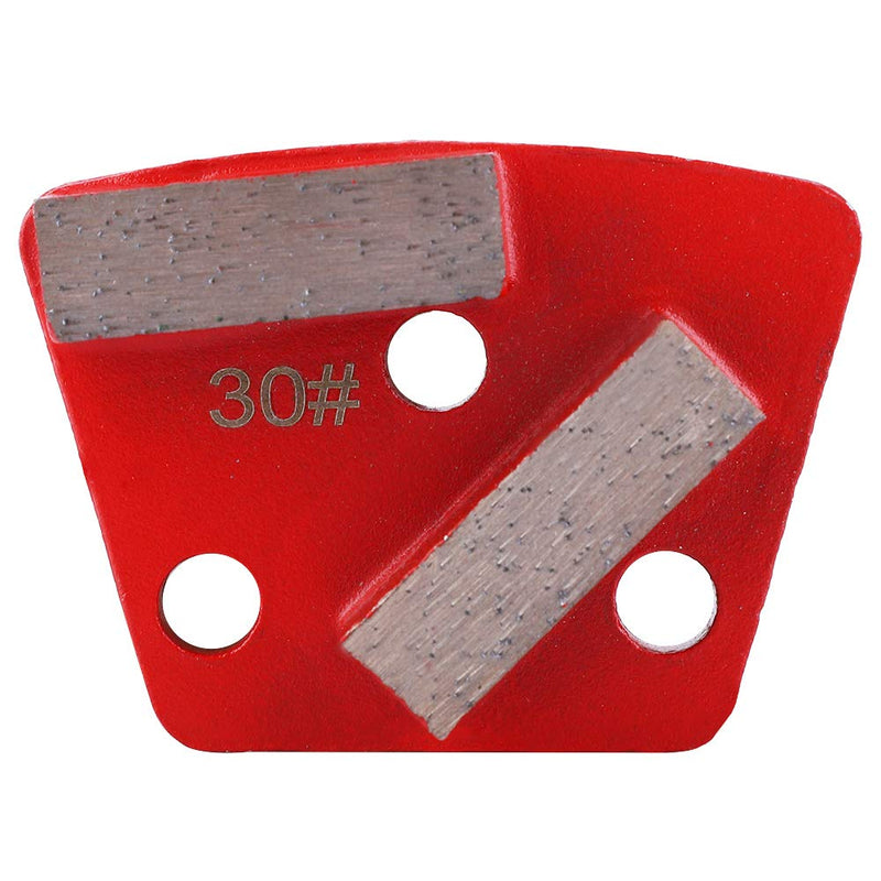 [Australia - AusPower] - 6PCS Trapezoid Diamond Grinding Disc, Floor Grinding Pad Concrete Grinding Disc #30 Grit Trapezoid Metal Bond Scraper for Grinder Floor Concrete (6) 6 