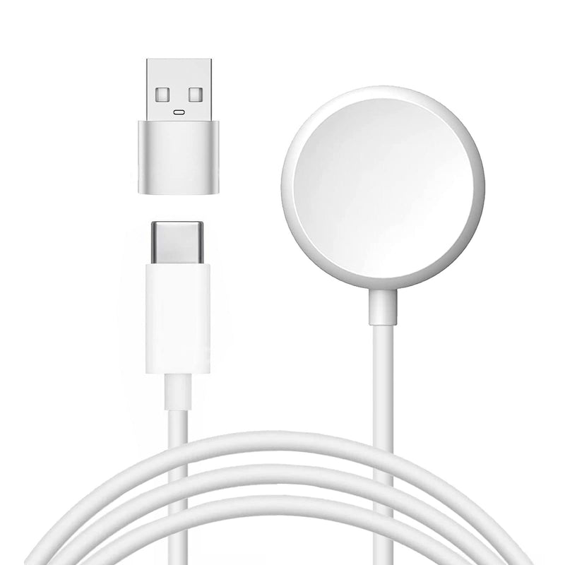[Australia - AusPower] - for Google Pixel Watch Charger, Lnauy Replacement USB-C Charger Stand Compatible with Google Pixel Watch Magnetic Portable Charging Cable Power (White) White 