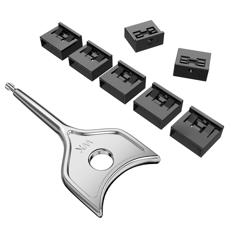 [Australia - AusPower] - 10Pcs USB Port Blocker with 1 Key,Locking USB Port/Dust Blocker,USB-A Dust Cap Female Port Plug Protector, Compatible with USB-A Ports,Computers,TVs,Routers (Black) 10+1 Black 