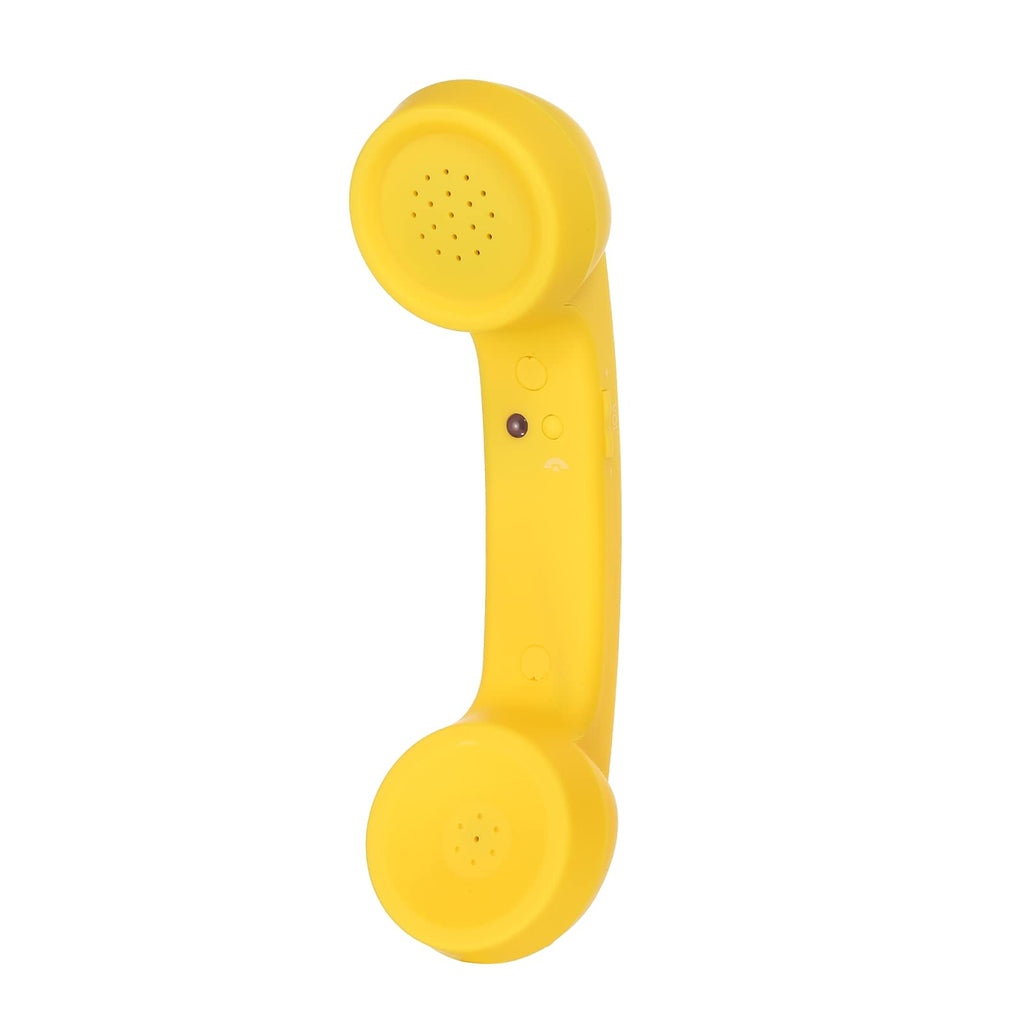 [Australia - AusPower] - MECCANIXITY Retro Telephone Handset Wireless Phone Telephone Receiver for Microphone Speaker Matte Yellow 