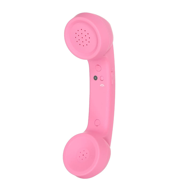 [Australia - AusPower] - MECCANIXITY Retro Telephone Handset Wireless Phone Telephone Receiver for Microphone Speaker Matte Pink 