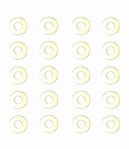HAISDA brass washer gaskets and bearings for EDC folding knives, 20-piece flat washer set