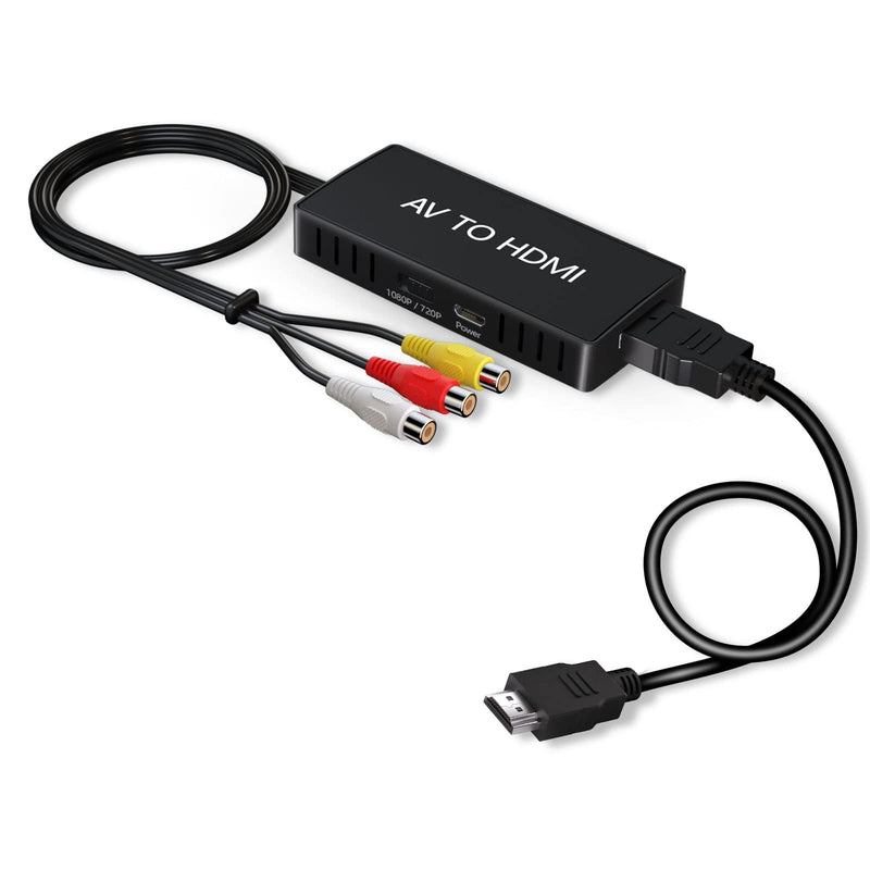 [Australia - AusPower] - VIXLW RCA to HDMI Adapter, AV to HDMI Converter, 1080P Mini Composite to HDMI Adapter, Support PAL/NTSC for PC, Laptop, TV, WII, Xbox, PS1, PS2, PS3, STB, VHS, VCR, Blue-Ray DVD Players 