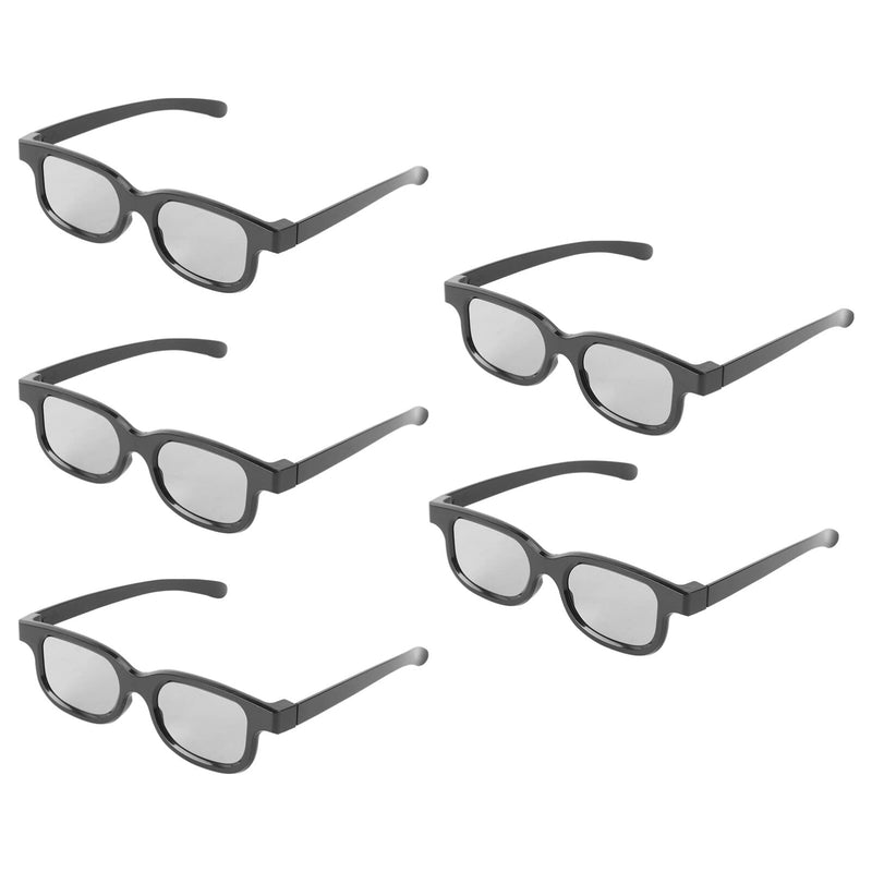 [Australia - AusPower] - SUPVOX Tv Projector 5 Pairs 3D Viewing Glasses for Movies Game Ultra-Light 3D Glasses Movie Polarizer for Theater Screens Computer Monitors Polarized Glasses 