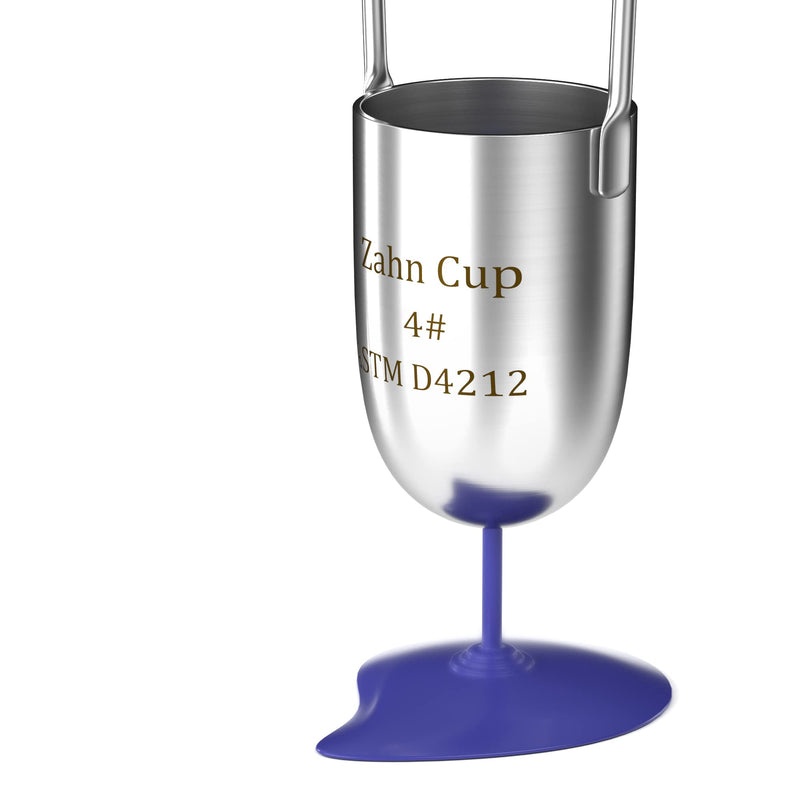 [Australia - AusPower] - Viscosity Cup No. 4 Zahn Cup, 4 Viscometer Dip Type 44ml Viscosity Cup for Paint Sprayer, Stainless Steel Flow Cup for Oil Paint Finishes Honey Sauce 
