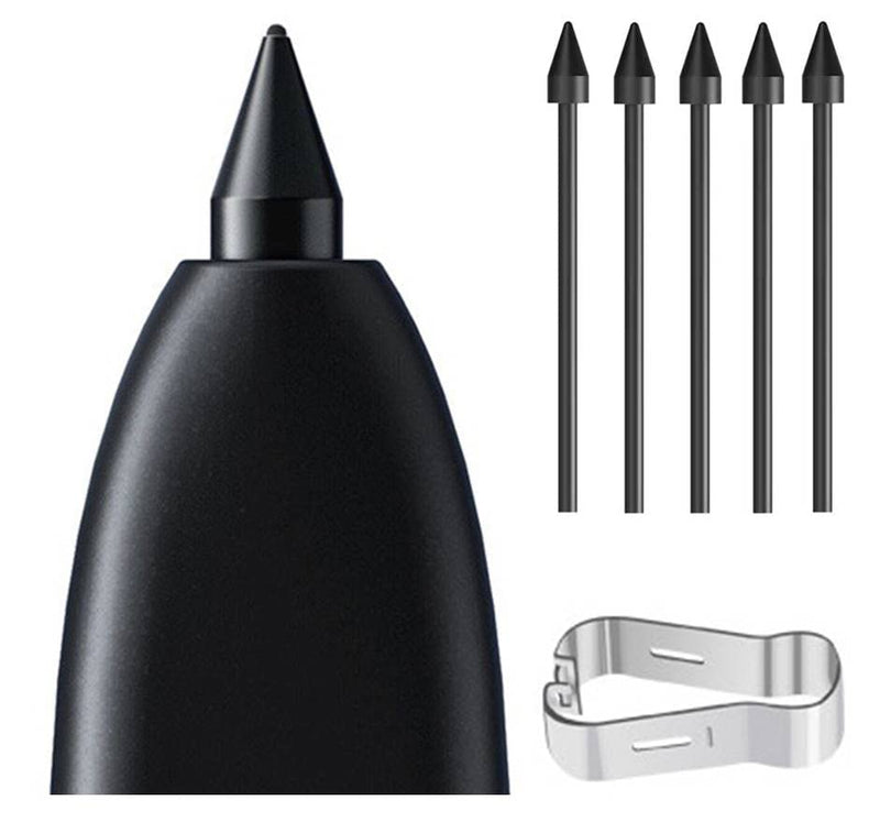 [Australia - AusPower] - 5 PCS Soft Tips/Nibs for Samsung Galaxy S22 Ultra S Pen Nibs Replacement Soft Nibs [0.7mm] [4096 Pressure Sensor] for Samsung Galaxy S22 Pen Nibs (S22 Black*5) S22 Black*5 