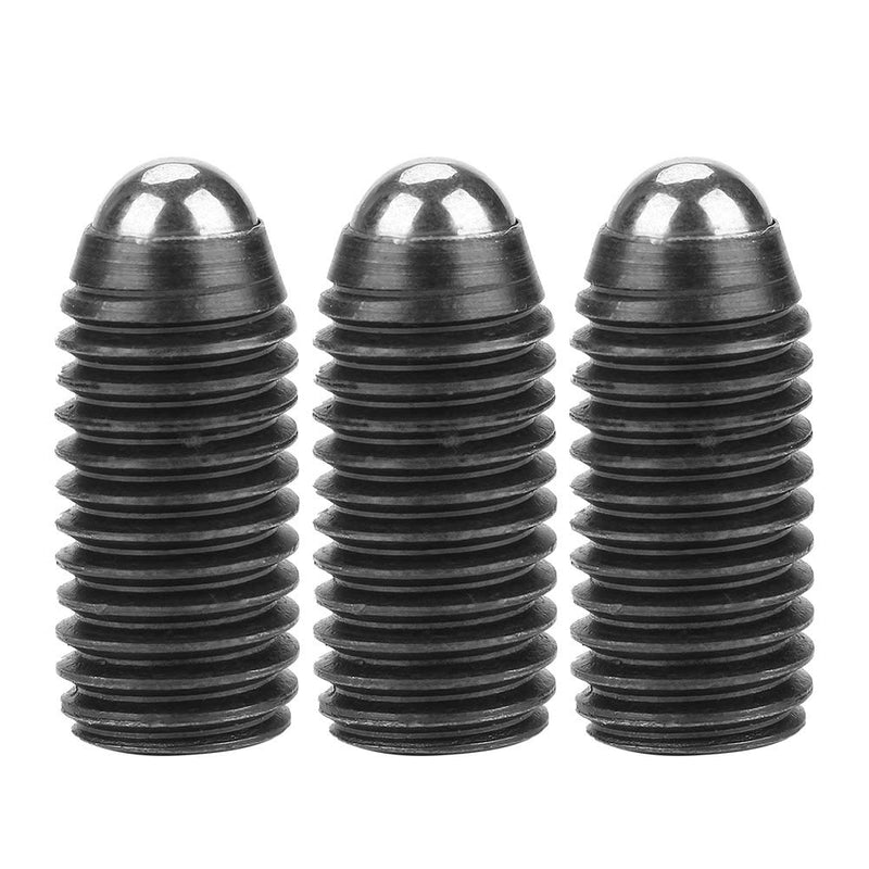 10Pcs Screw Thread Hex Set Screw Ball Springs M12X1.75 Socket Carbon Steel Ball Spring Plungers Set (M12*25(10PCS)) M12*25(10PCS)