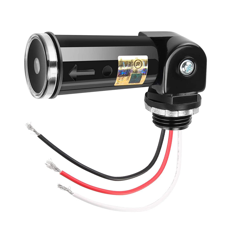 [Australia - AusPower] - Outdoor Photocell Sensor, Dusk to Dawn Day Night Swivel Mount Conduit Lighting Control, Photoelectric Sensor Switch for Indoor Outdoor Light 
