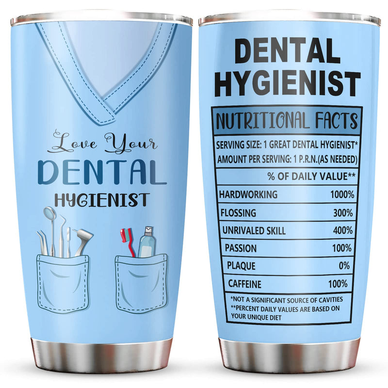 [Australia - AusPower] - Dental Hygienist Gift Tumbler - Dental Hygienist Gifts for Women - Graduation Gifts for Dental Hygienist - Dental Hygienist Appreciation Gifts - Dental Hygienist Birthday Gift for Women (20oz) 