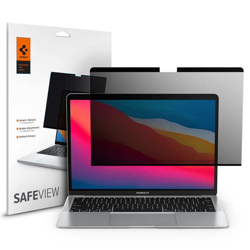 [Australia - AusPower] - Spigen Privacy Filter Screen Protector [SafeView] designed for MacBook Pro 13" (M1 2020/2019/2018/2017) & MacBook Air 13" (Retina 2020/2019/2018) MacBook Pro / Air 13" (M1/ Retina) 