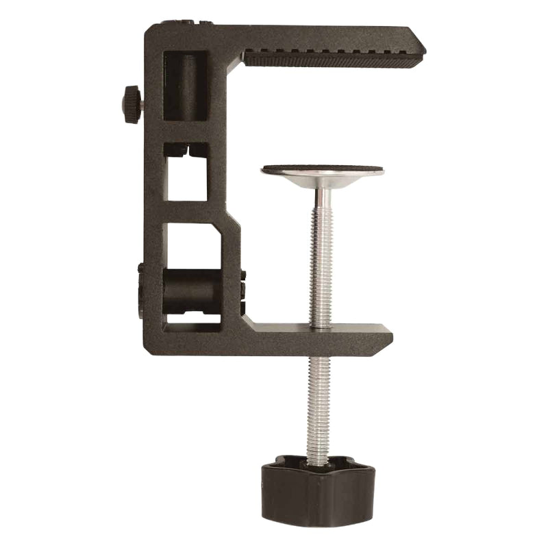 [Australia - AusPower] - Replacement Heavy Duty C Clamp for 1/2” and 5/8” Hole Base Magnifying Lamp,Desk Lamp,Swing Arm Lamp,Phone I pad Mount,Tablet Mic Holder,Table Mount Clamp for Microphone Stand Mic Boom Arm (G2 BLACK) G2 Black 
