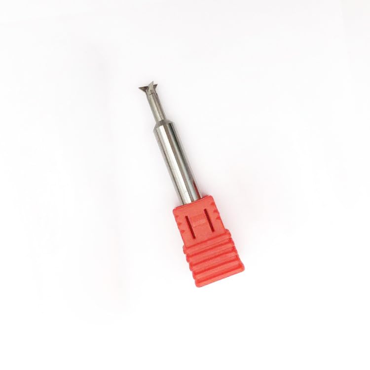 KLOT 2mm 45° solid carbide dovetail milling cutter end mill, 50mm length, uncoated for aluminum and copper