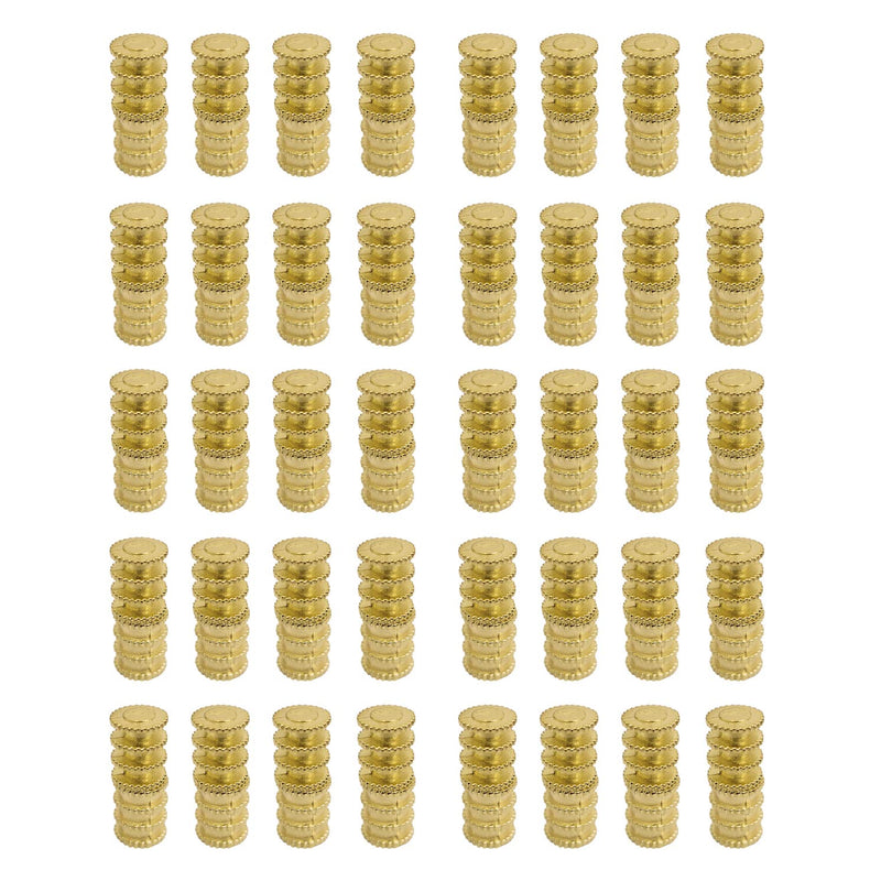 [Australia - AusPower] - 40x Table Bolt Sleeve Connectors Table Leaf Dowel Pins with Sockets Zinc Alloy Table Top Leaf Alignment Pins Suitable for Wooden Furniture Cabinet Table Chair 