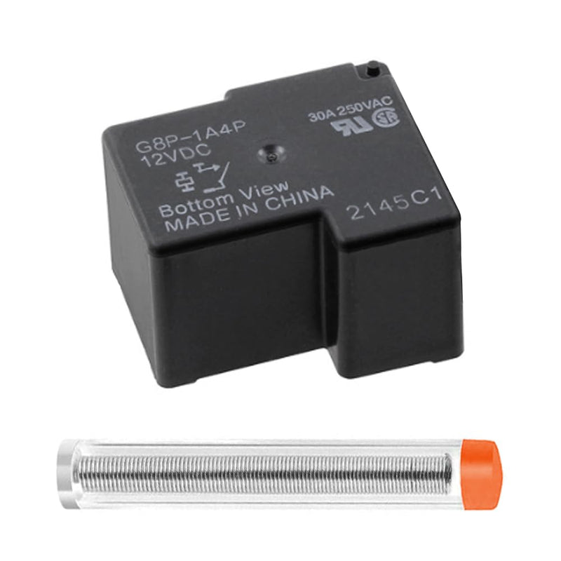 [Australia - AusPower] - G8P-1A4P-12VDC 30A 250VAC Fully-Sealed PCB Dryer Relay with 10g Solder Wire Tool Combination for Replacement on The Circuit Board PC Board or Panel-Mounted HE004 